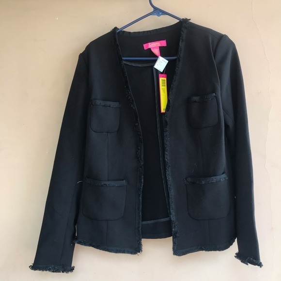 Catherine maladrino / NWT fringe pocket blazer - Picture 4 of 8